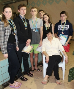 Оксана Потапчук з вихованцями